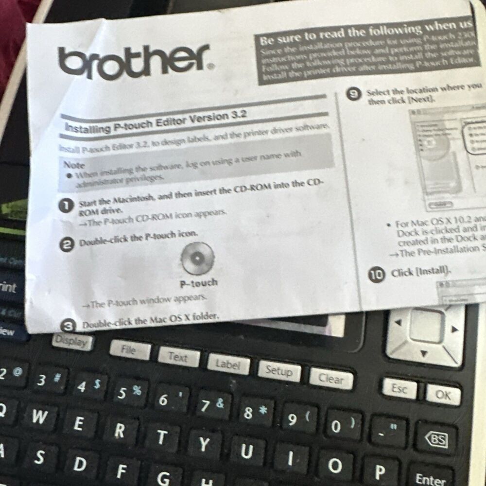 Brother P-Touch PT-2730 Label Thermal Printer Tested Working With Cord And Disc - Picture 8 of 16